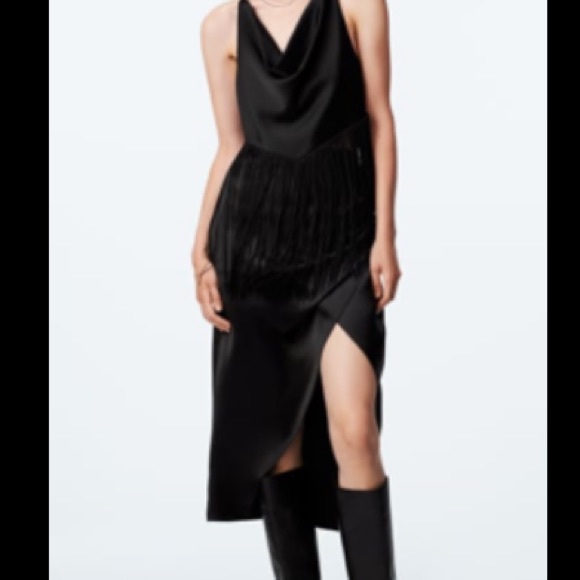 Zara ruched satin midi skirt - Picture 2 of 2